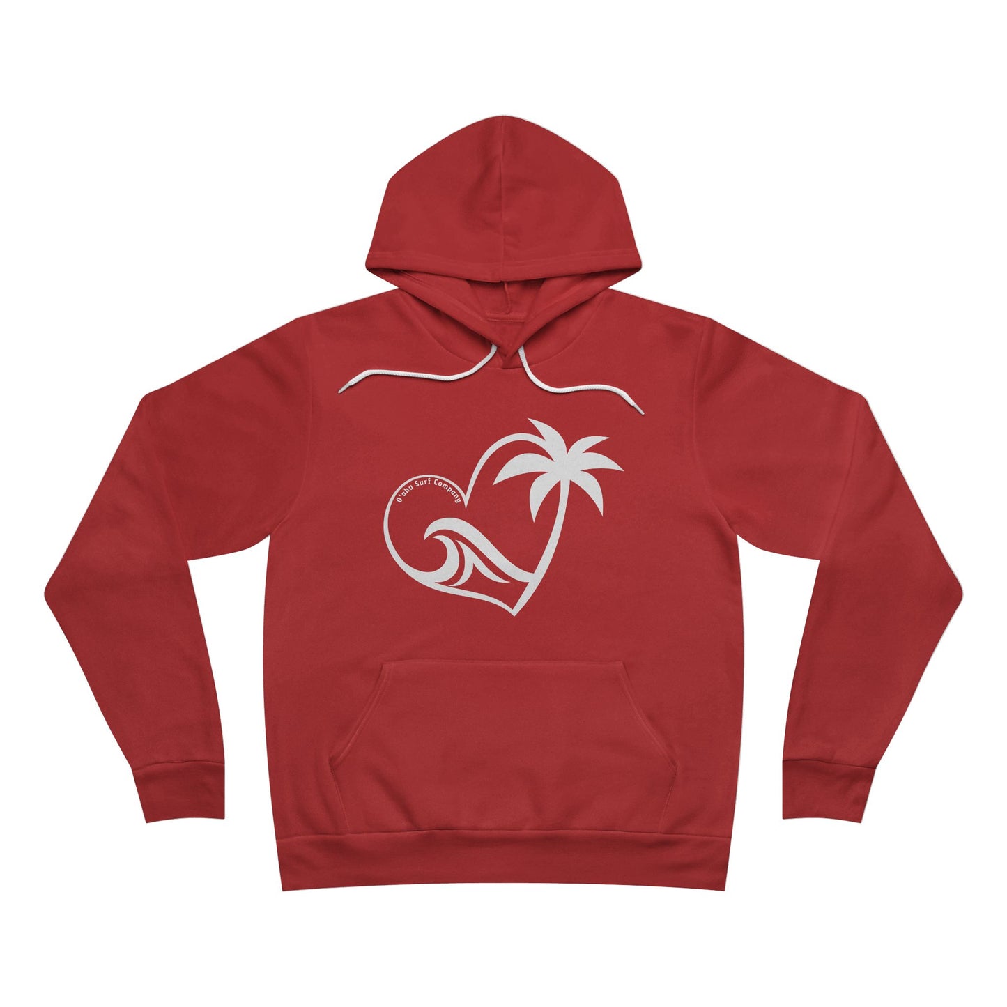 Heart Palm Wave Hawaii Women's Unisex Hoodie Sweatshirt