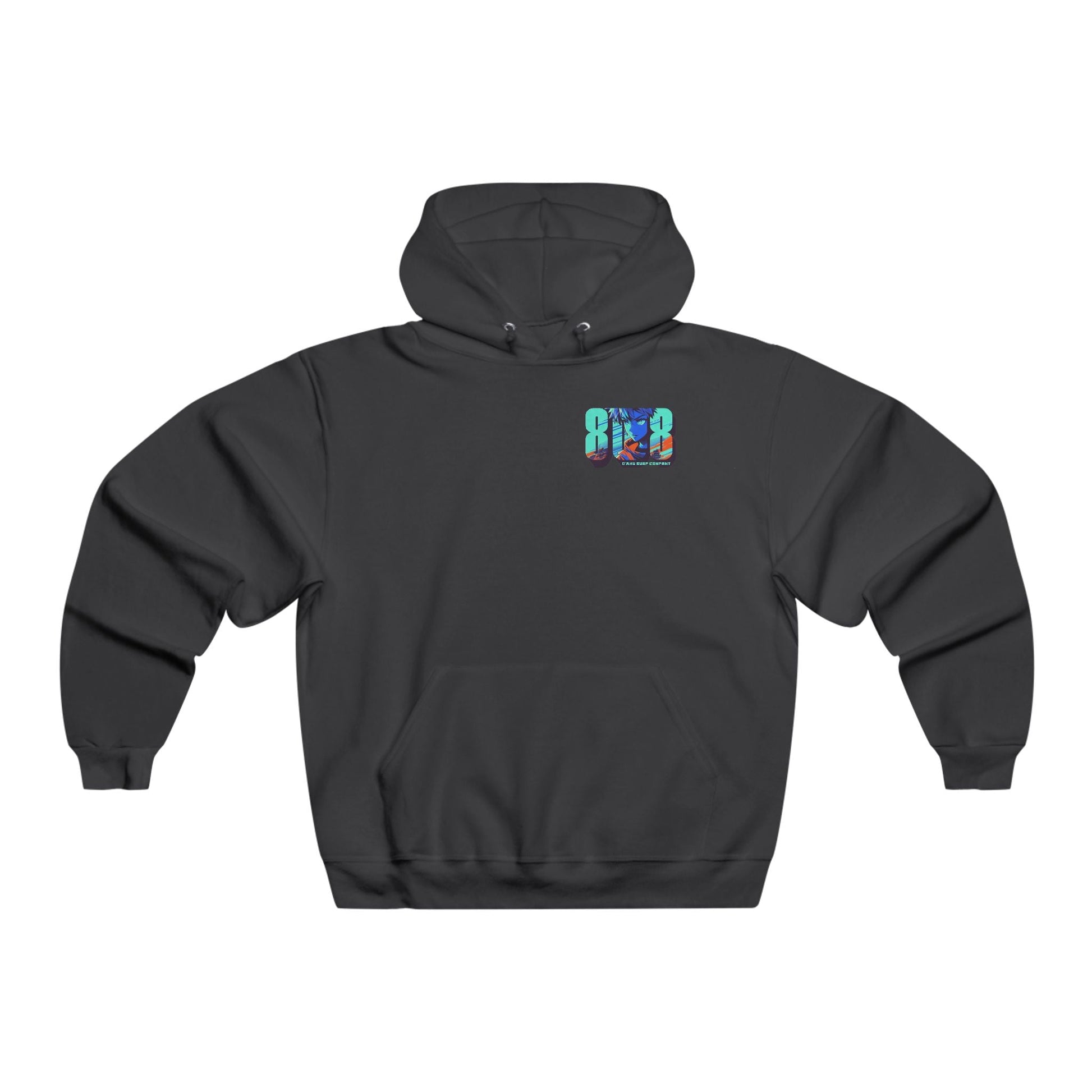 808 Hawaii Anime Vibes Men's Surf Hoodie Sweatshirt - O'ahu Surf Company