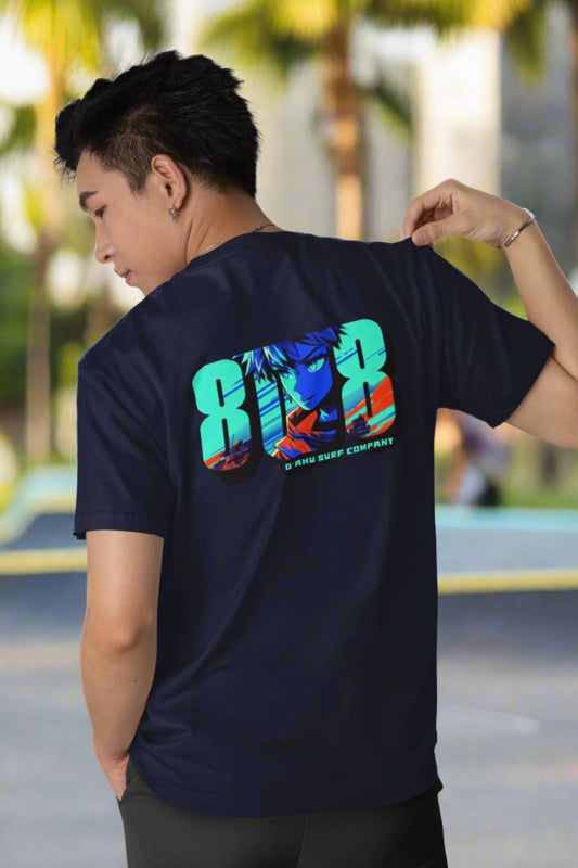 808 Hawaii Anime Vibes T-shirt - O'ahu Surf Company