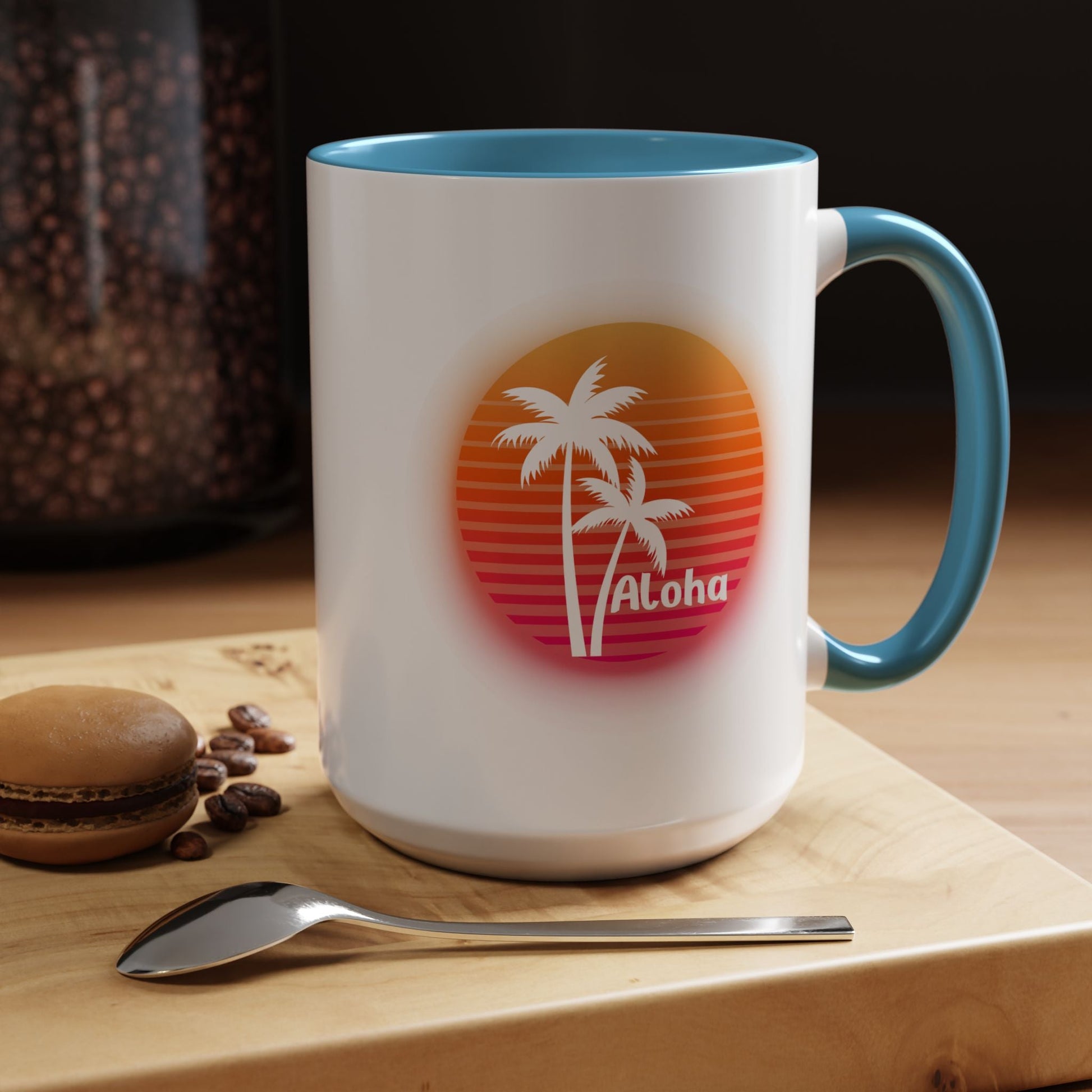 Aloha Sunset Oahu Surf Company Hawaii Mug 15oz - O'ahu Surf Company