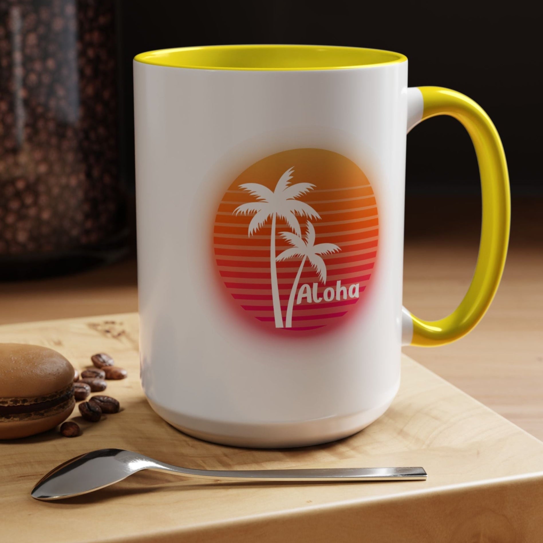 Aloha Sunset Oahu Surf Company Hawaii Mug 15oz - O'ahu Surf Company