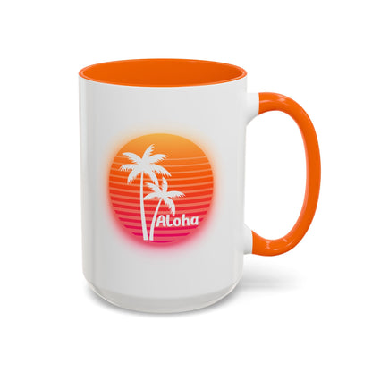 Aloha Sunset Oahu Surf Company Hawaii Mug 15oz - O'ahu Surf Company