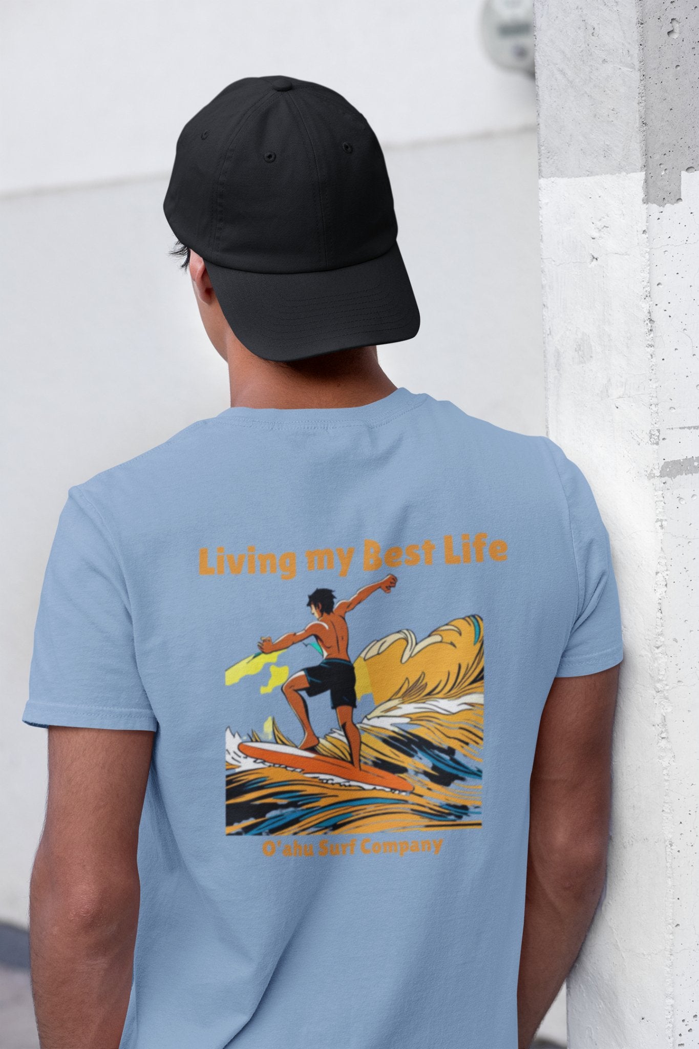 Anime Art Catch the Wave Best Life T-shirt - O'ahu Surf Company