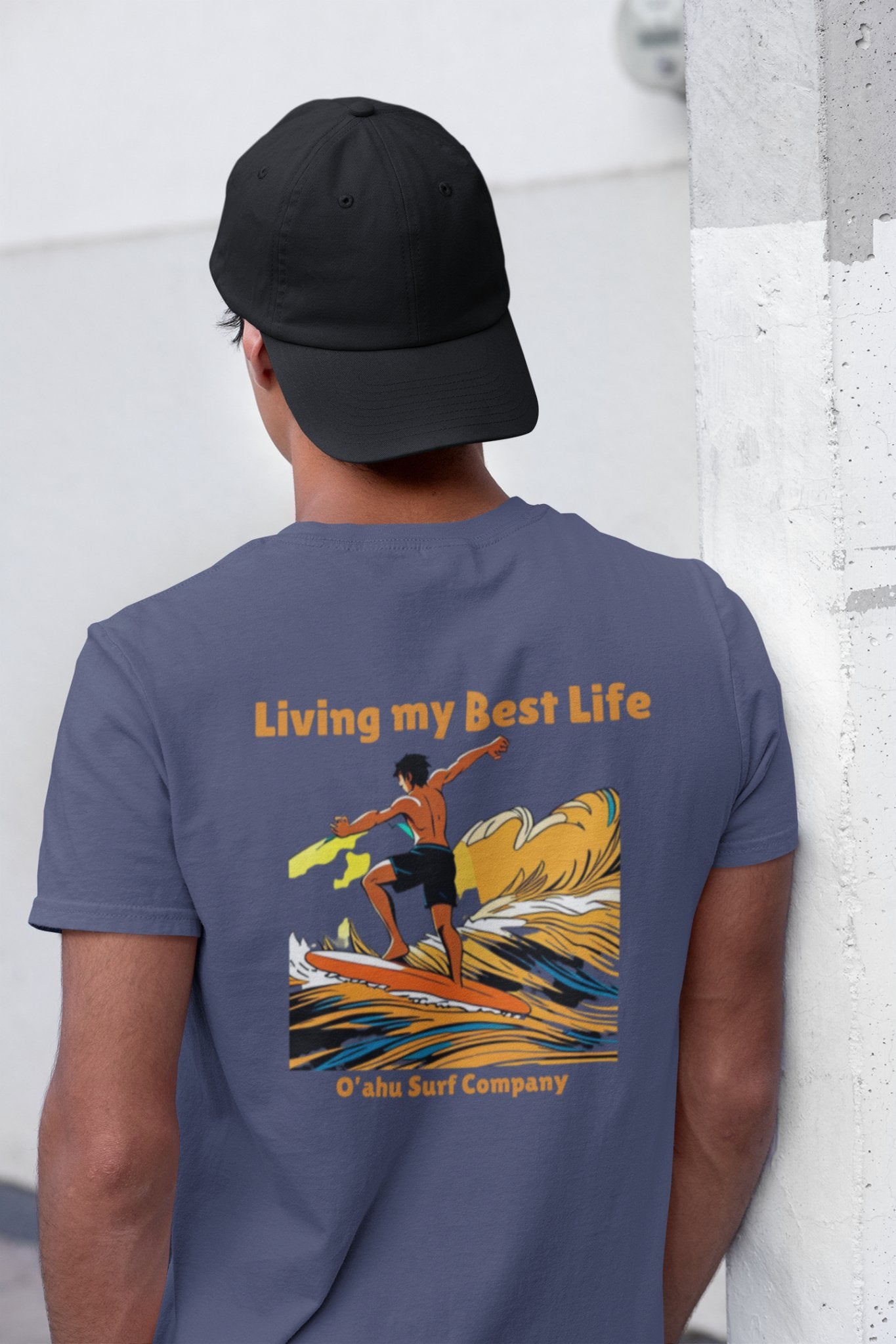 Anime Art Catch the Wave Best Life T-shirt - O'ahu Surf Company