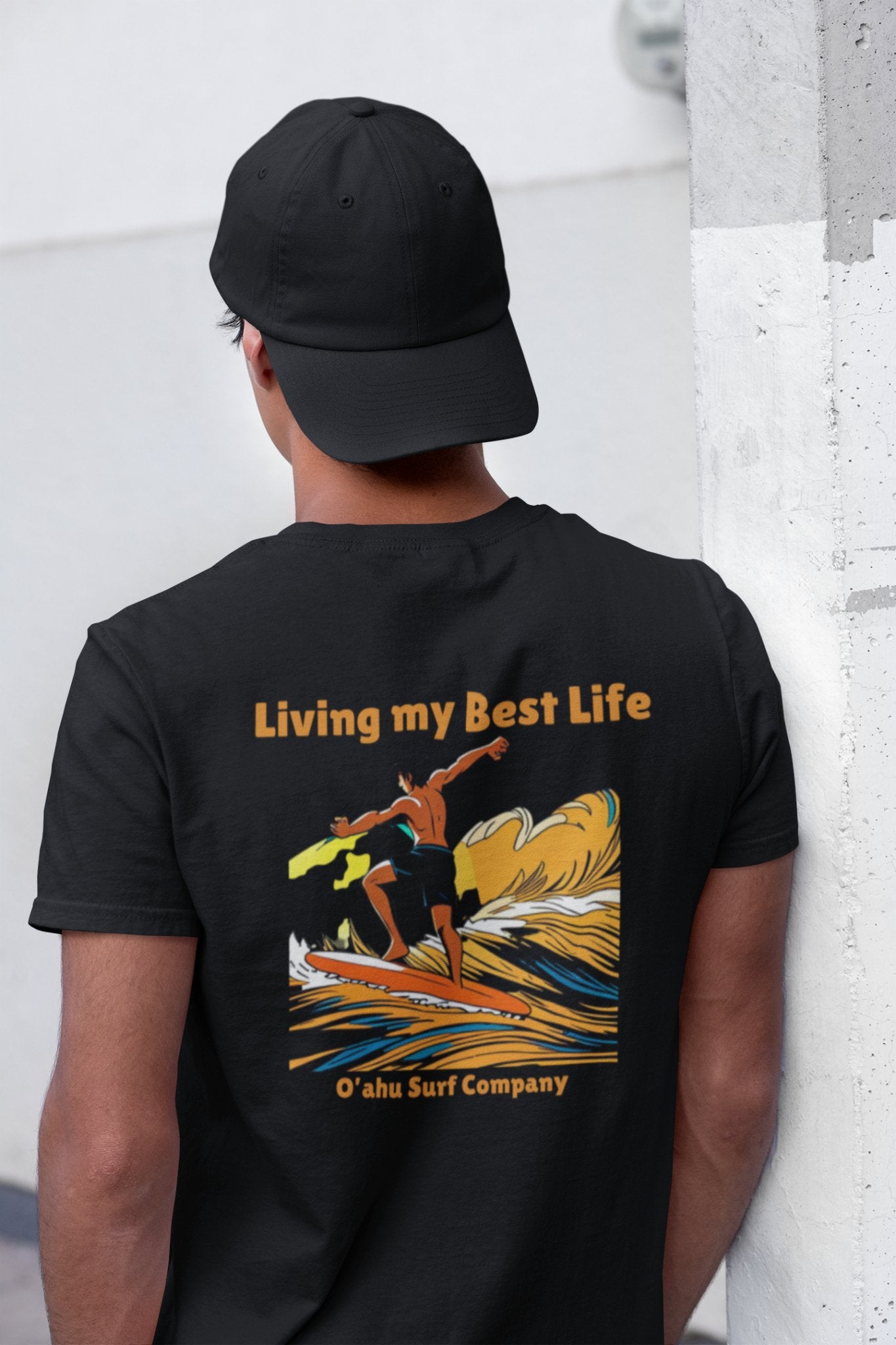 Anime Art Catch the Wave Best Life T-shirt - O'ahu Surf Company