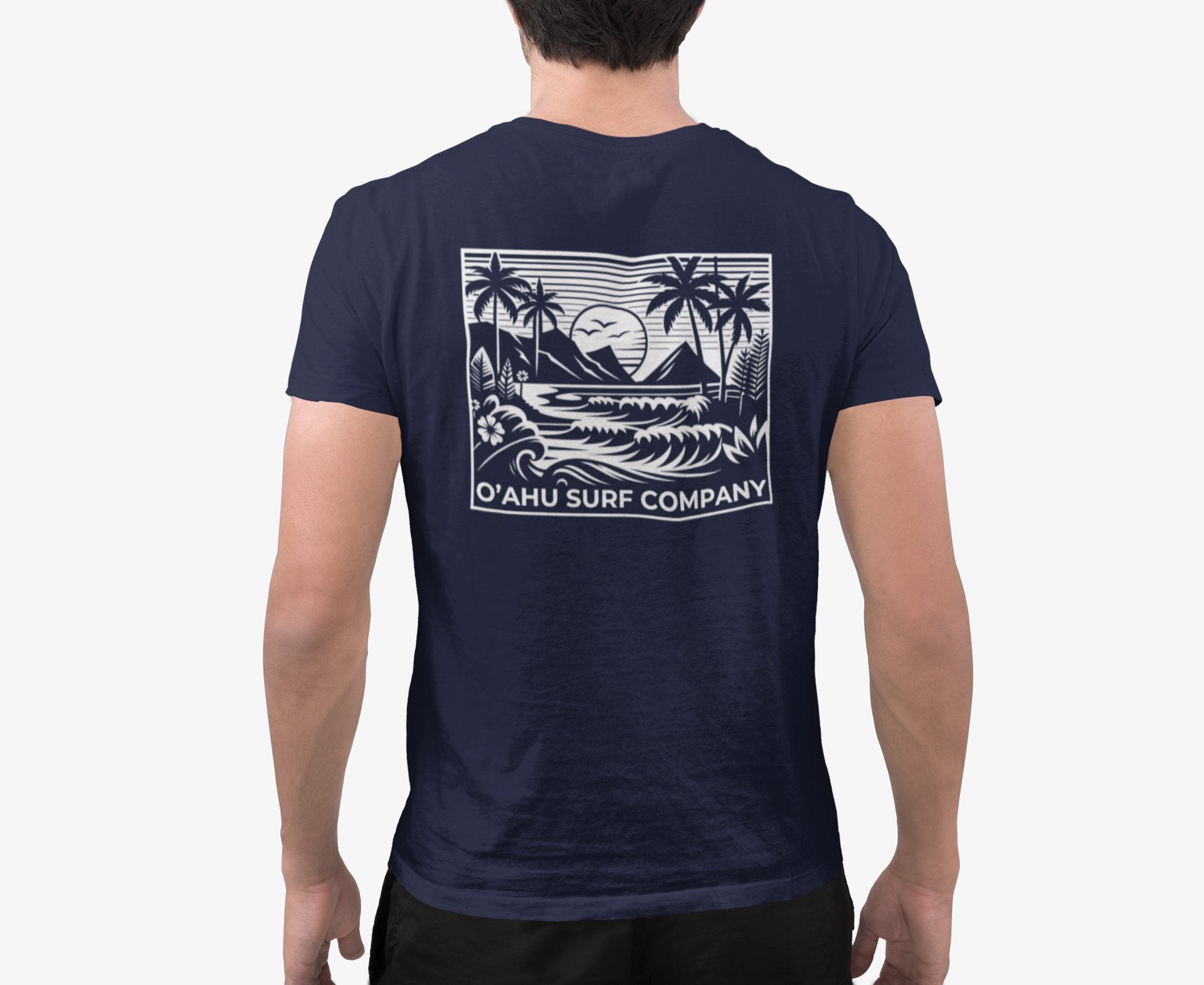 Beach Day Oahu V - Neck T-shirt - O'ahu Surf Company