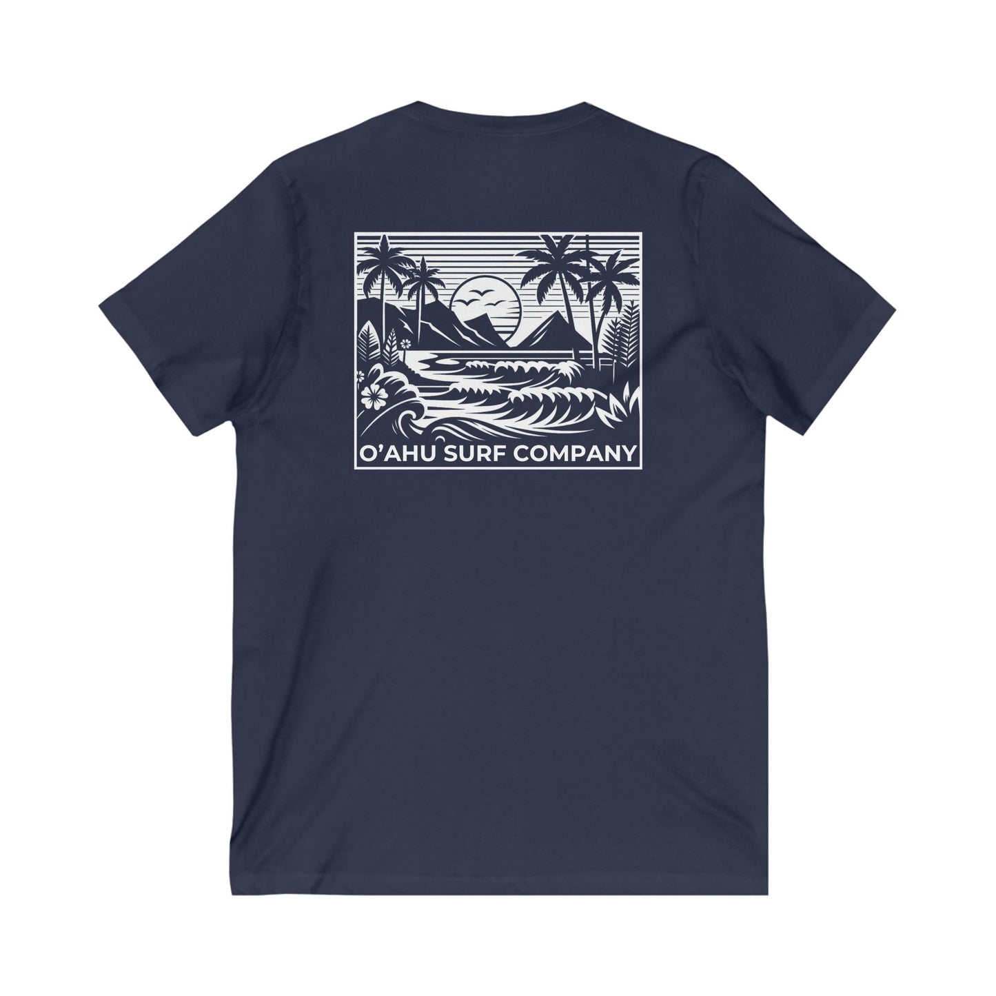 Beach Day Oahu V - Neck T-shirt - O'ahu Surf Company