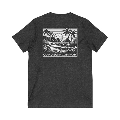 Beach Day Oahu V - Neck T-shirt - O'ahu Surf Company