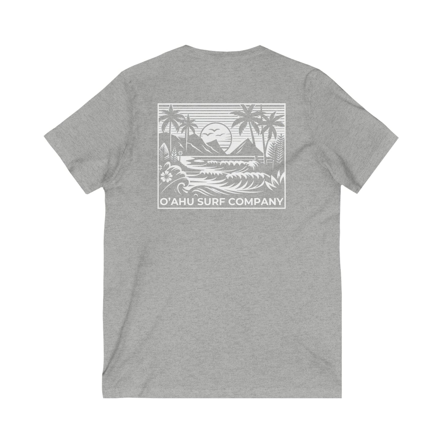 Beach Day Oahu V - Neck T-shirt - O'ahu Surf Company