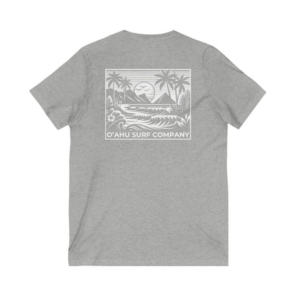 Beach Day Oahu V - Neck T-shirt - O'ahu Surf Company