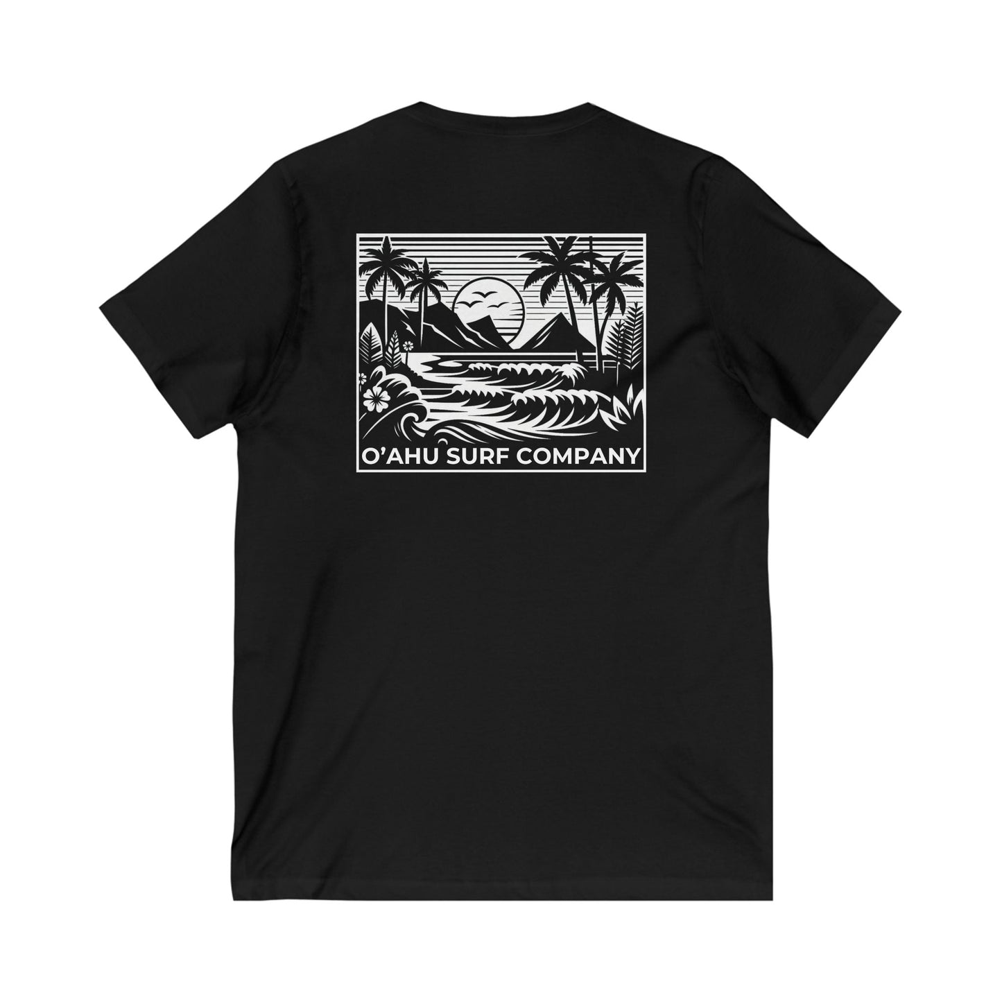 Beach Day Oahu V - Neck T-shirt - O'ahu Surf Company