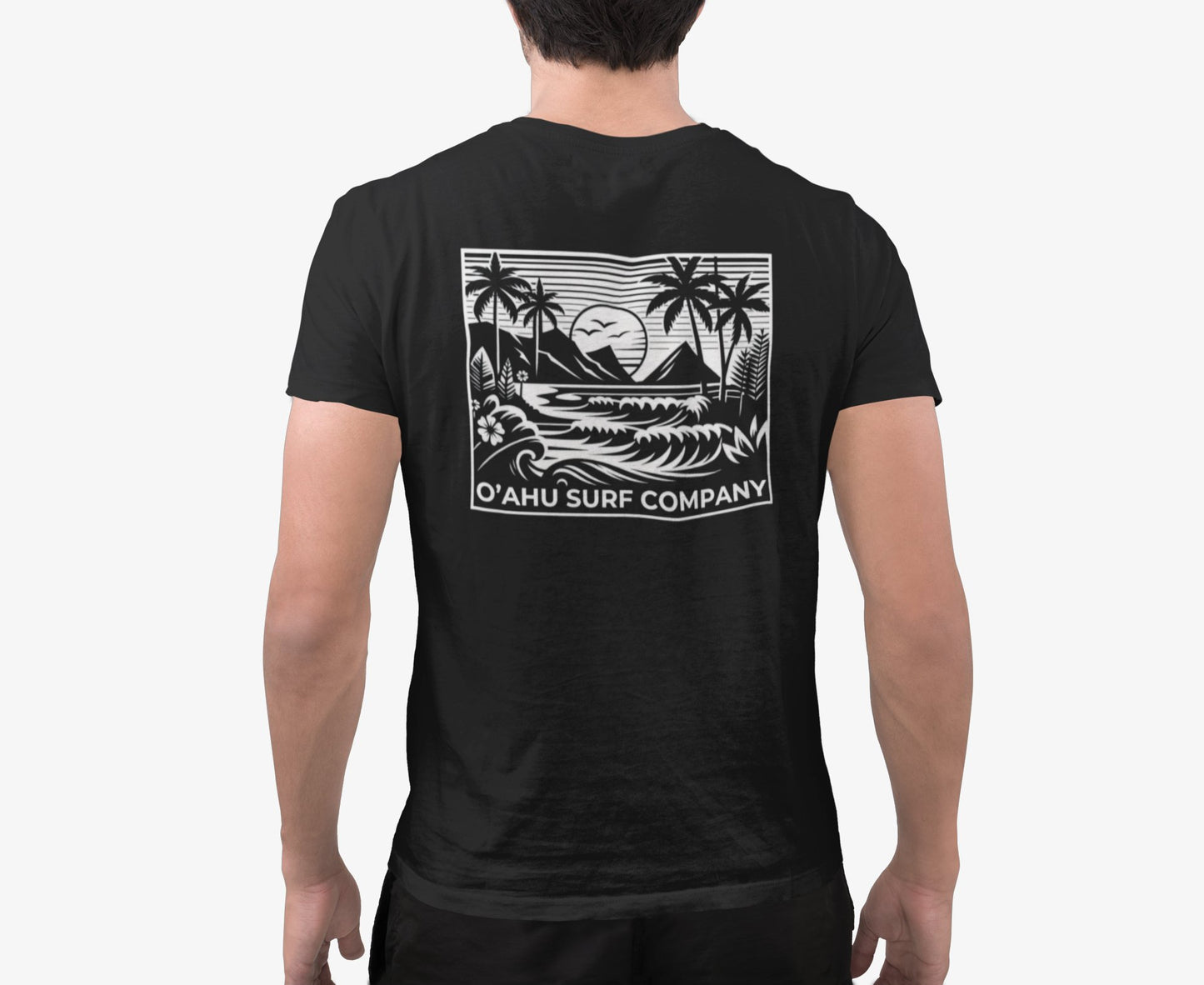 Beach Day Oahu V - Neck T-shirt - O'ahu Surf Company