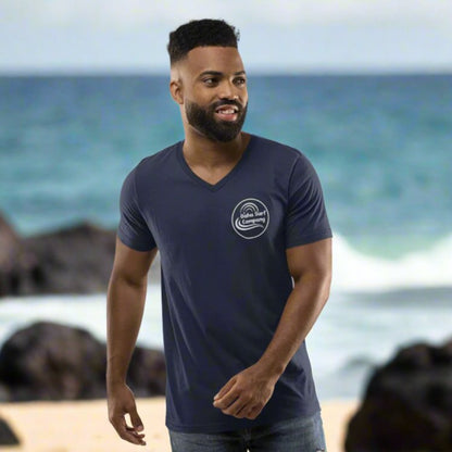 Beach Day Oahu V - Neck T-shirt - O'ahu Surf Company