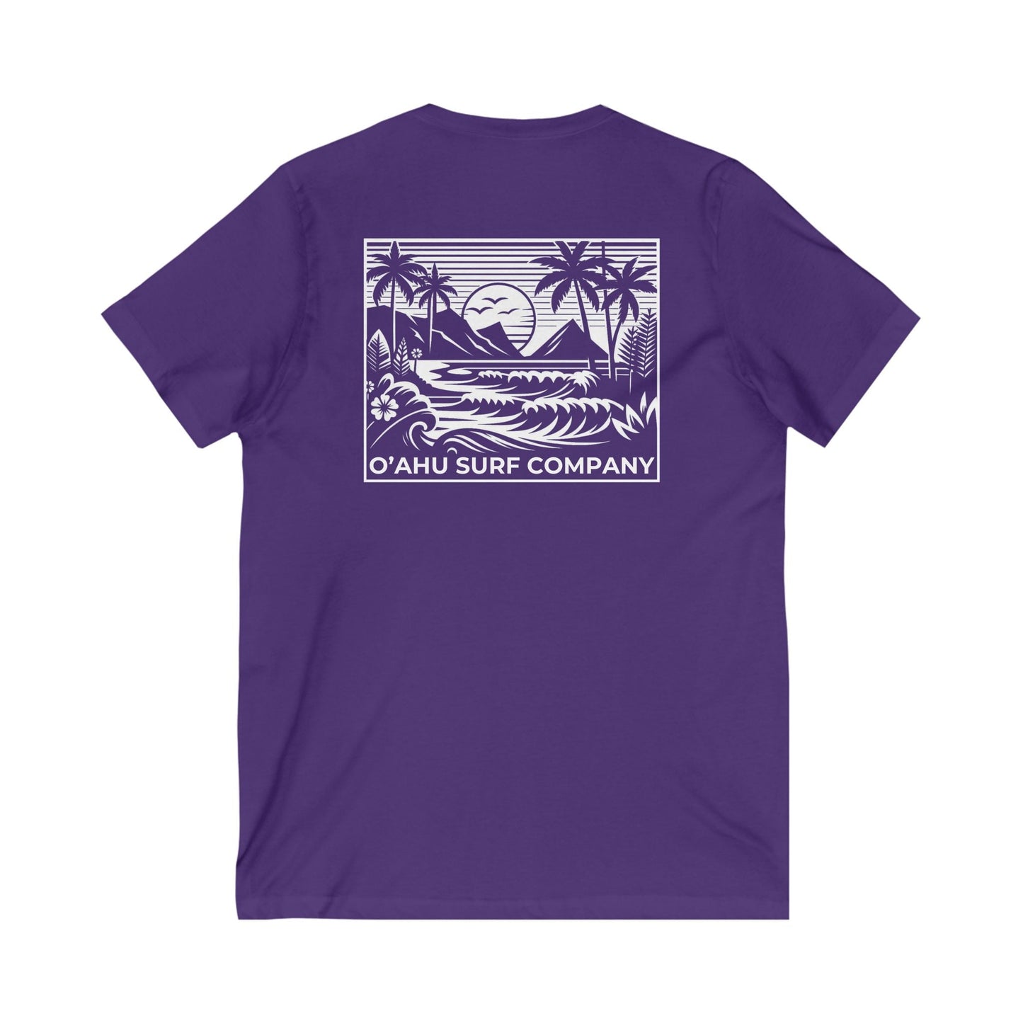 Beach Day Oahu V - Neck T-shirt - O'ahu Surf Company