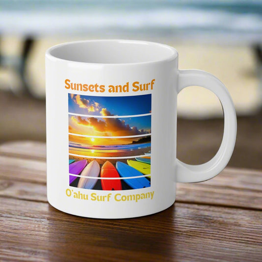 Beach House Coffee Mug, Jumbo 20oz Coastal Decor - O'ahu Surf Company