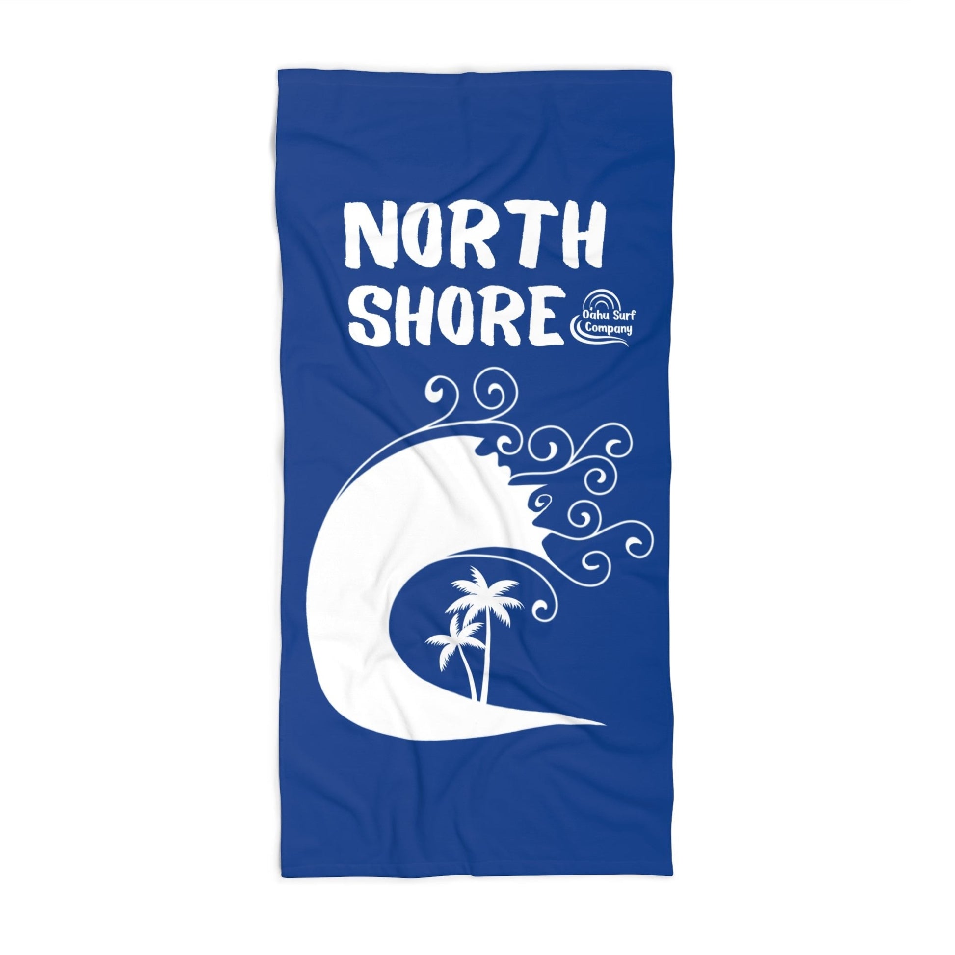 Blue Beach Towel North Shore HI Oahu Surf Company Hawaii - O'ahu Surf Company