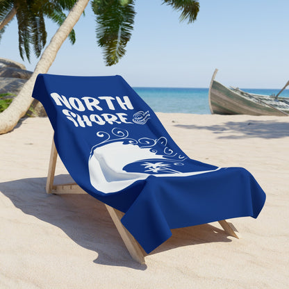 Blue Beach Towel North Shore HI Oahu Surf Company Hawaii - O'ahu Surf Company