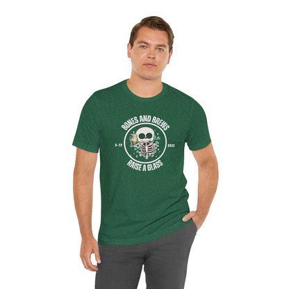 Bones and Brews Raise A Glass St Paddys Day T-Shirt - O'ahu Surf Company