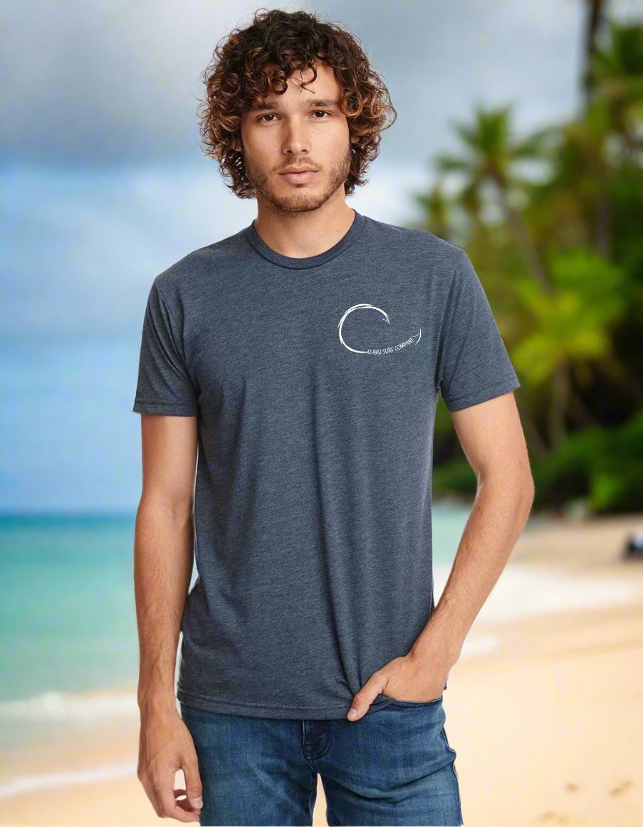 Brand Logo Wave T-shirt O'ahu Surf Company - O'ahu Surf Company