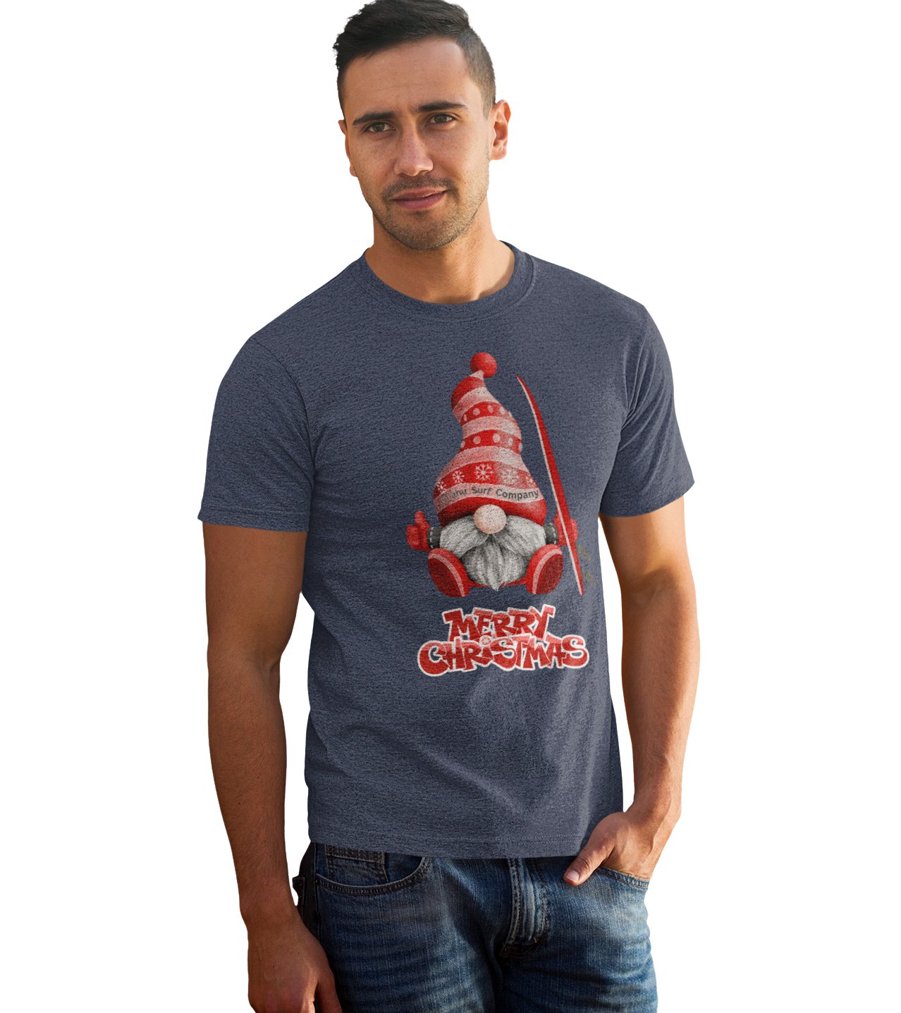 Christmas Holiday Gnome Surf T-shirt - O'ahu Surf Company