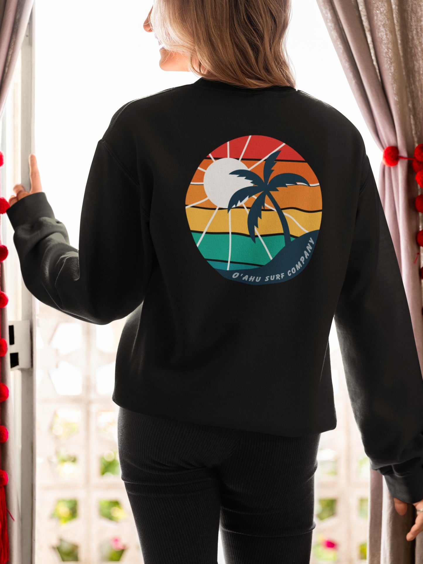 Coastal Rainbow Tropical Island Sweatshirt - O'ahu Surf Company