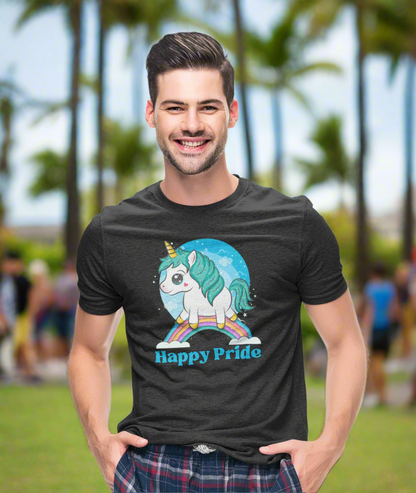 Honolulu Pride 2025 Rainbow Unicorn T-shirt