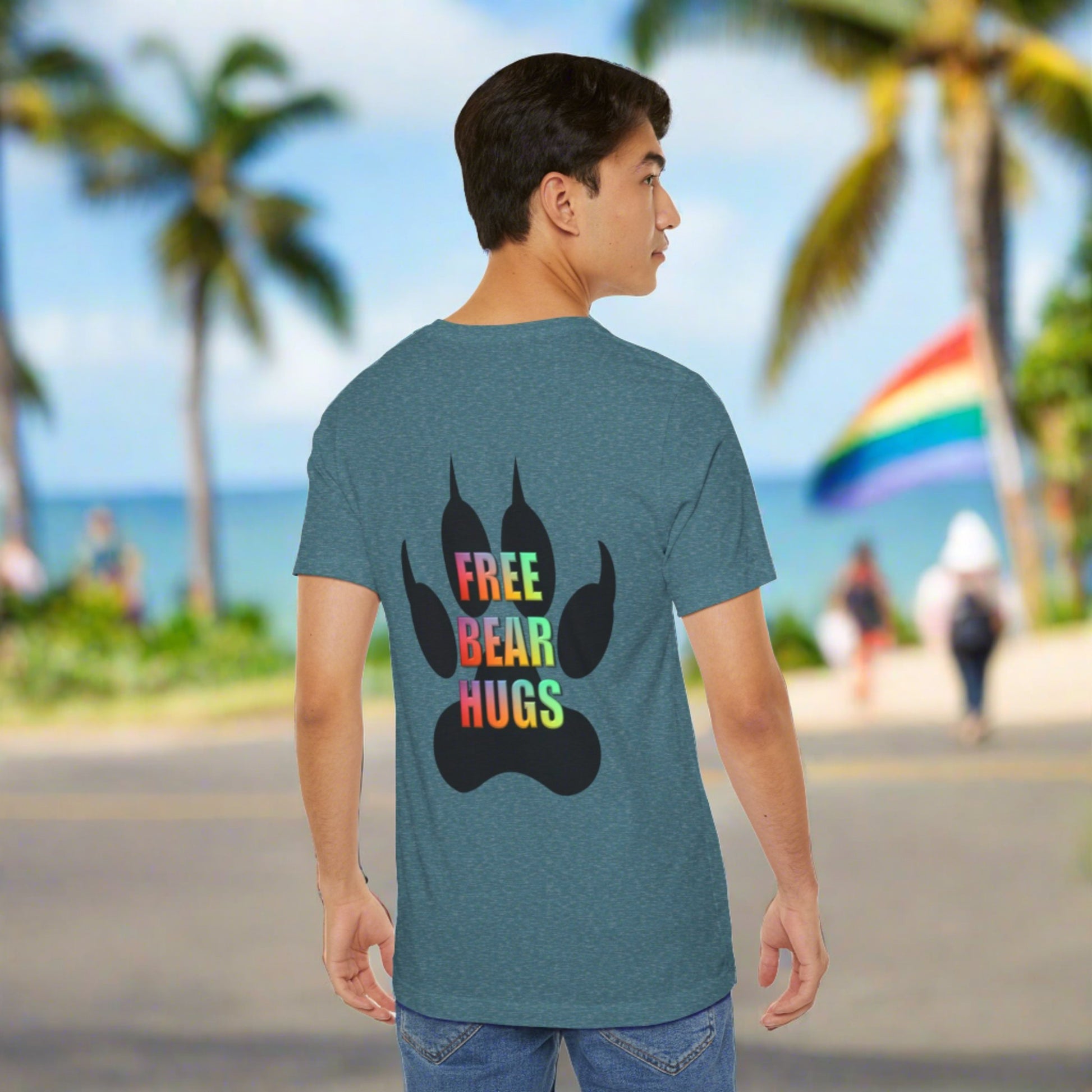 Gay Pride Free Bear Hugs Pride T-shirt - O'ahu Surf Company