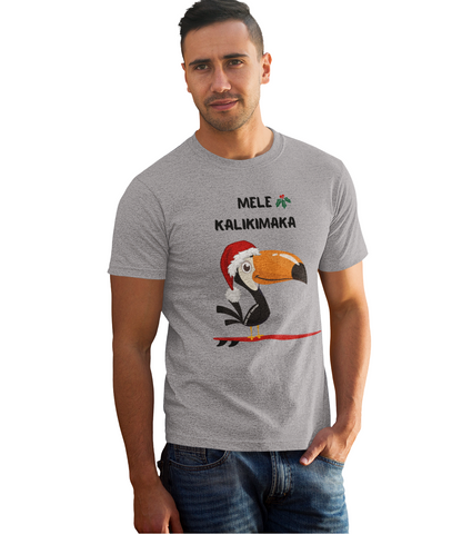 Mele Kalikimaka Toucan Surfing Holiday T-Shirt