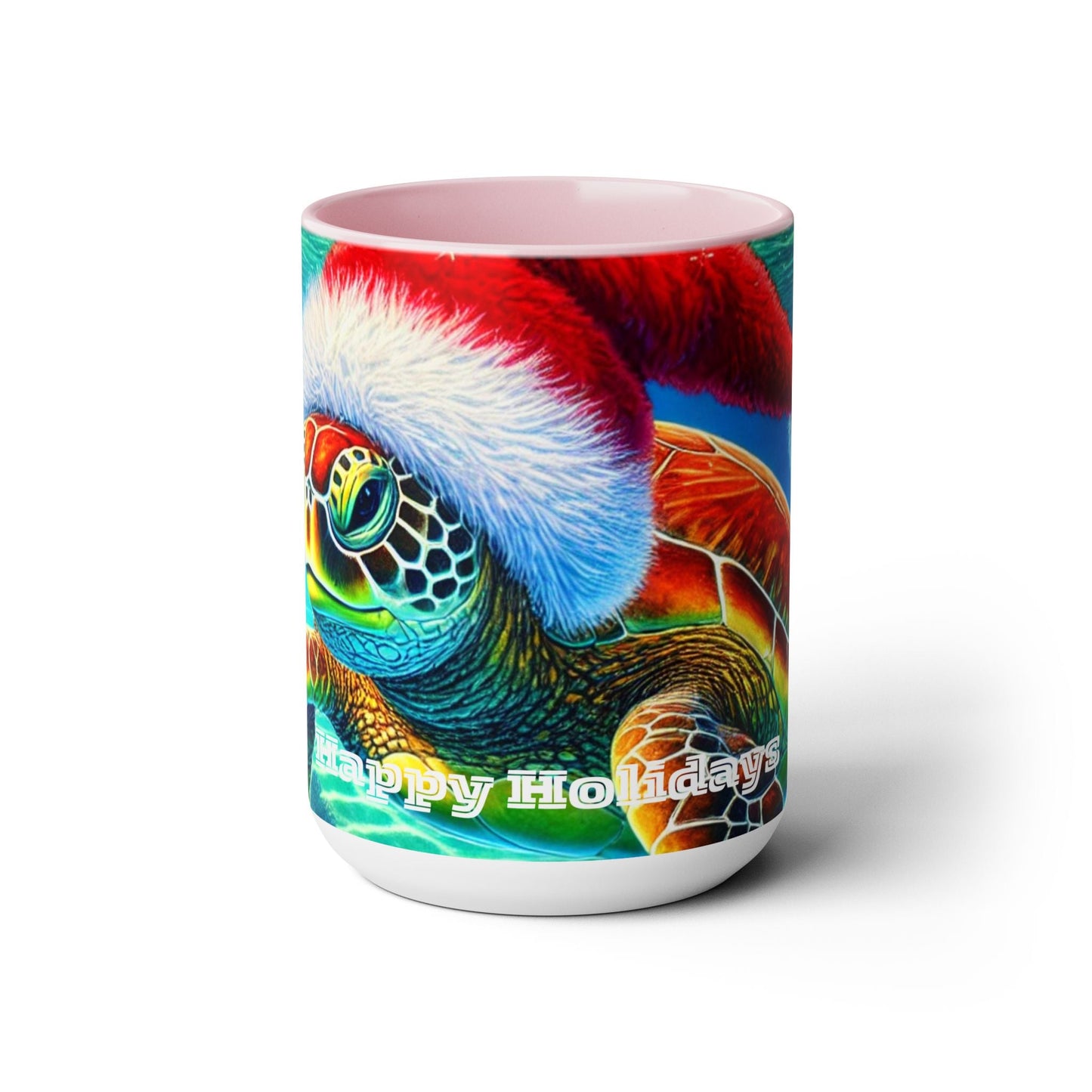 Happy Holidays Sea Turtle Christmas Coffee Mug - O'ahu Surf Company