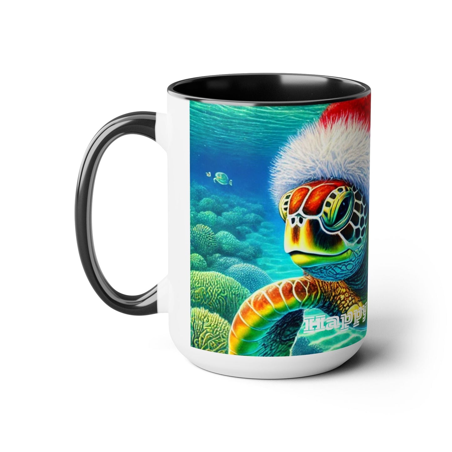 Happy Holidays Sea Turtle Christmas Coffee Mug - O'ahu Surf Company