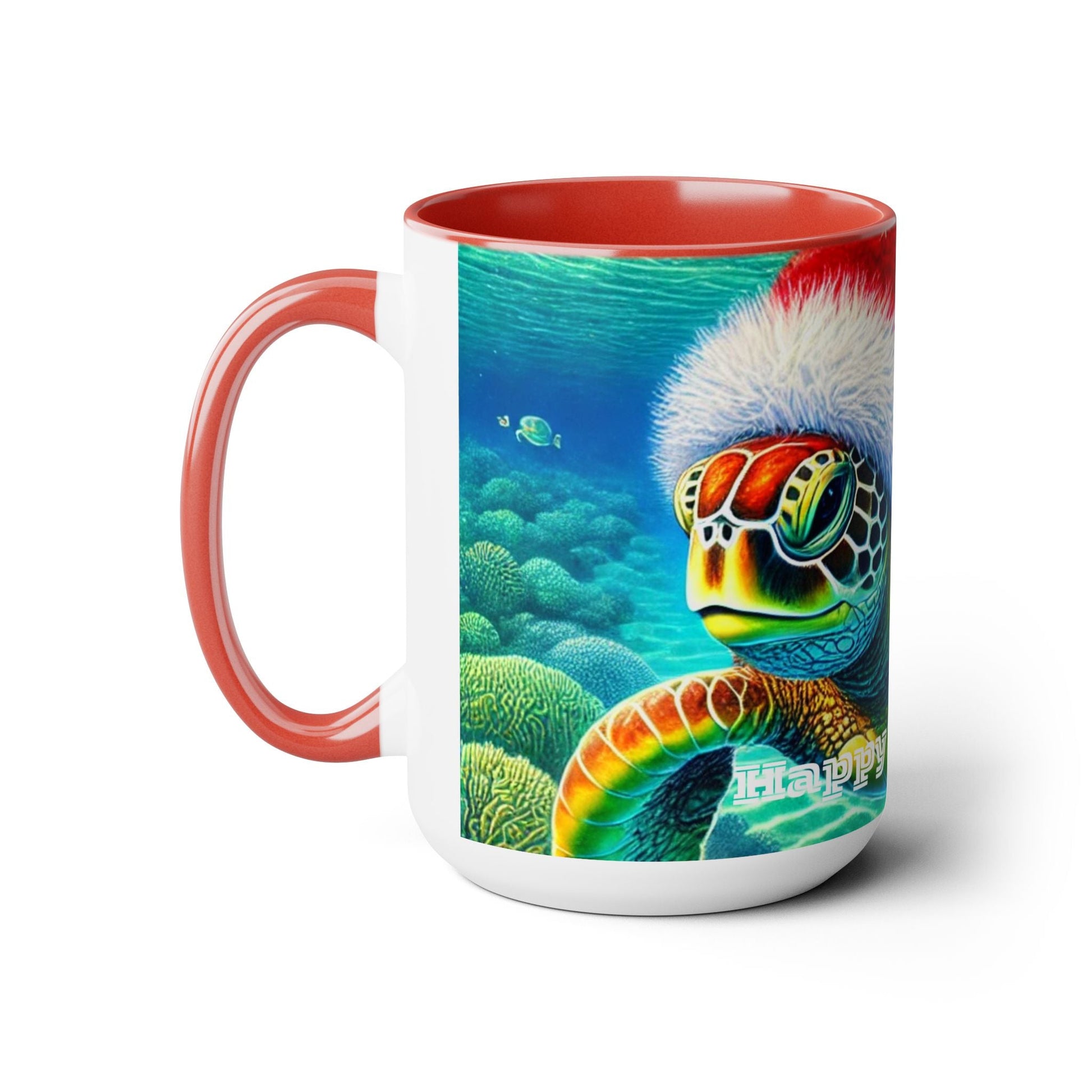 Happy Holidays Sea Turtle Christmas Coffee Mug - O'ahu Surf Company