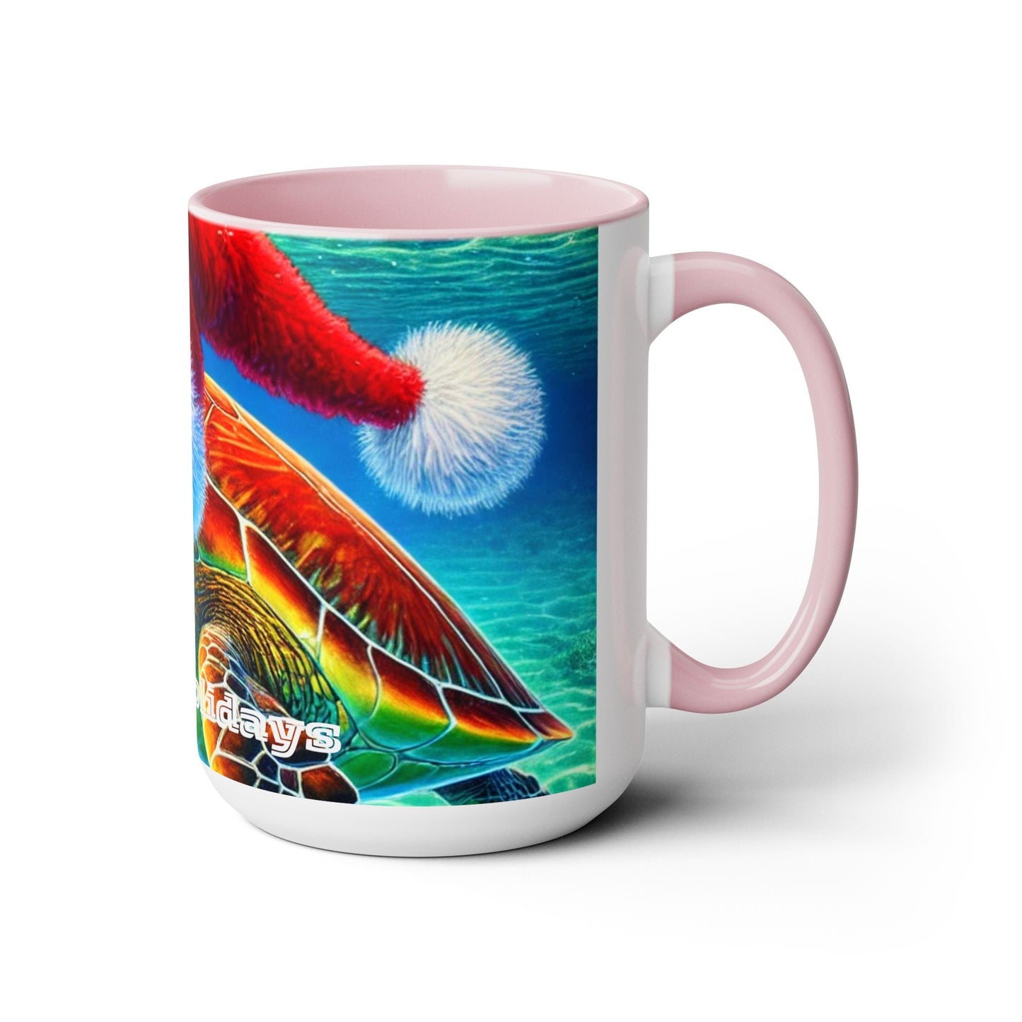 Happy Holidays Sea Turtle Christmas Coffee Mug - O'ahu Surf Company