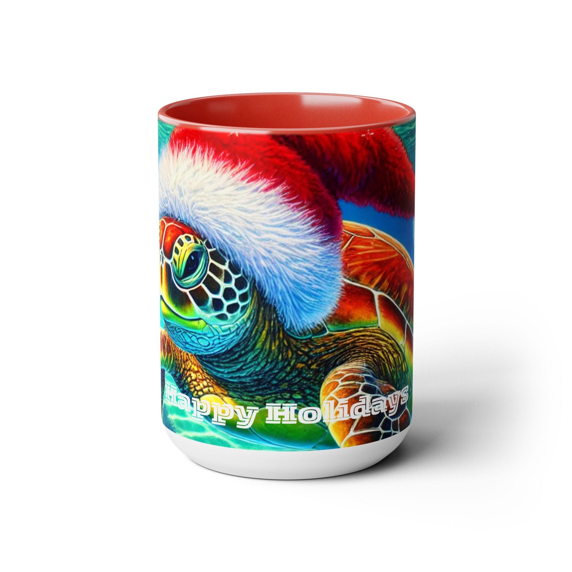 Happy Holidays Sea Turtle Christmas Coffee Mug - O'ahu Surf Company