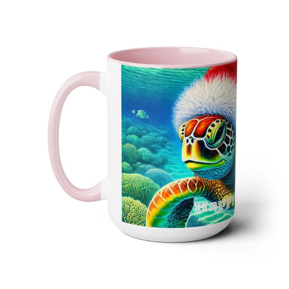 Happy Holidays Sea Turtle Christmas Coffee Mug - O'ahu Surf Company