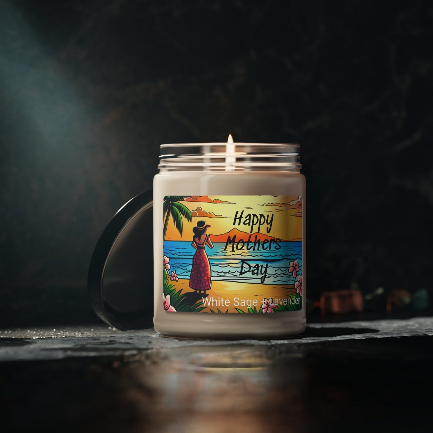 Happy Mother's Day Hawaiian Island Scented Candle, 9oz - O'ahu Surf Company