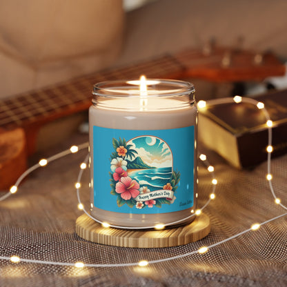 Happy Mother's Day Tropical Ocean Scented Candle, 9oz - O'ahu Surf Company