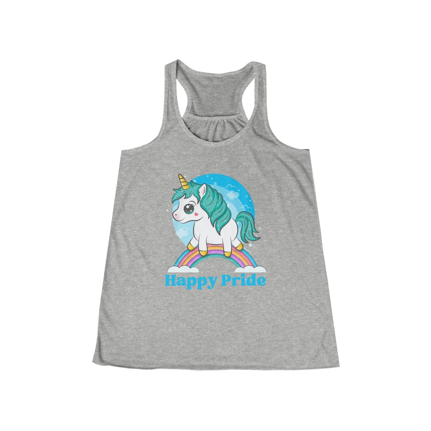 Happy Pride Rainbow Unicorn Women's Tank Top - O'ahu Surf Company