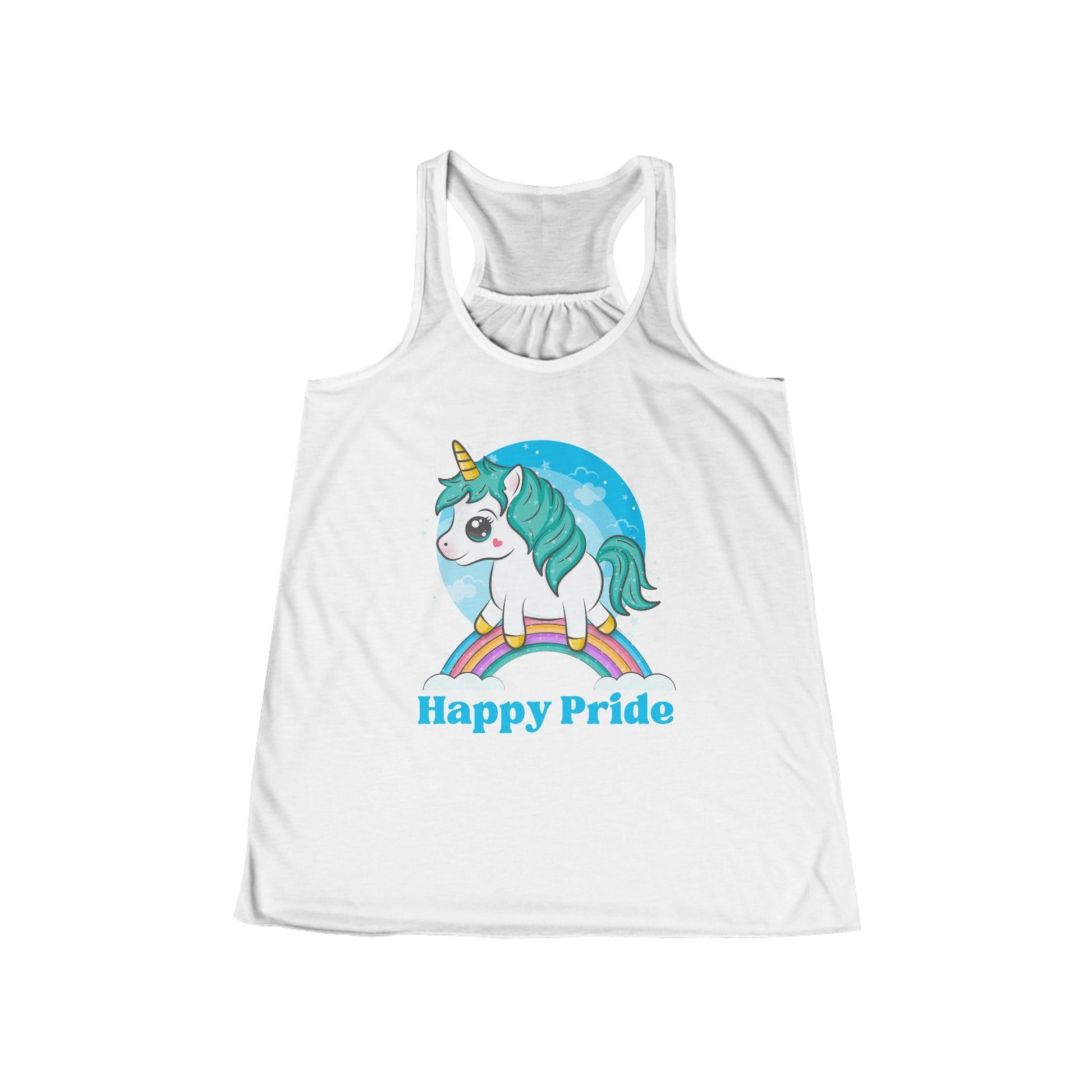 Happy Pride Rainbow Unicorn Women's Tank Top - O'ahu Surf Company