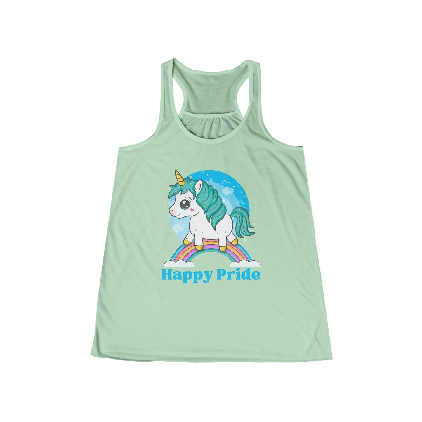 Happy Pride Rainbow Unicorn Women's Tank Top - O'ahu Surf Company