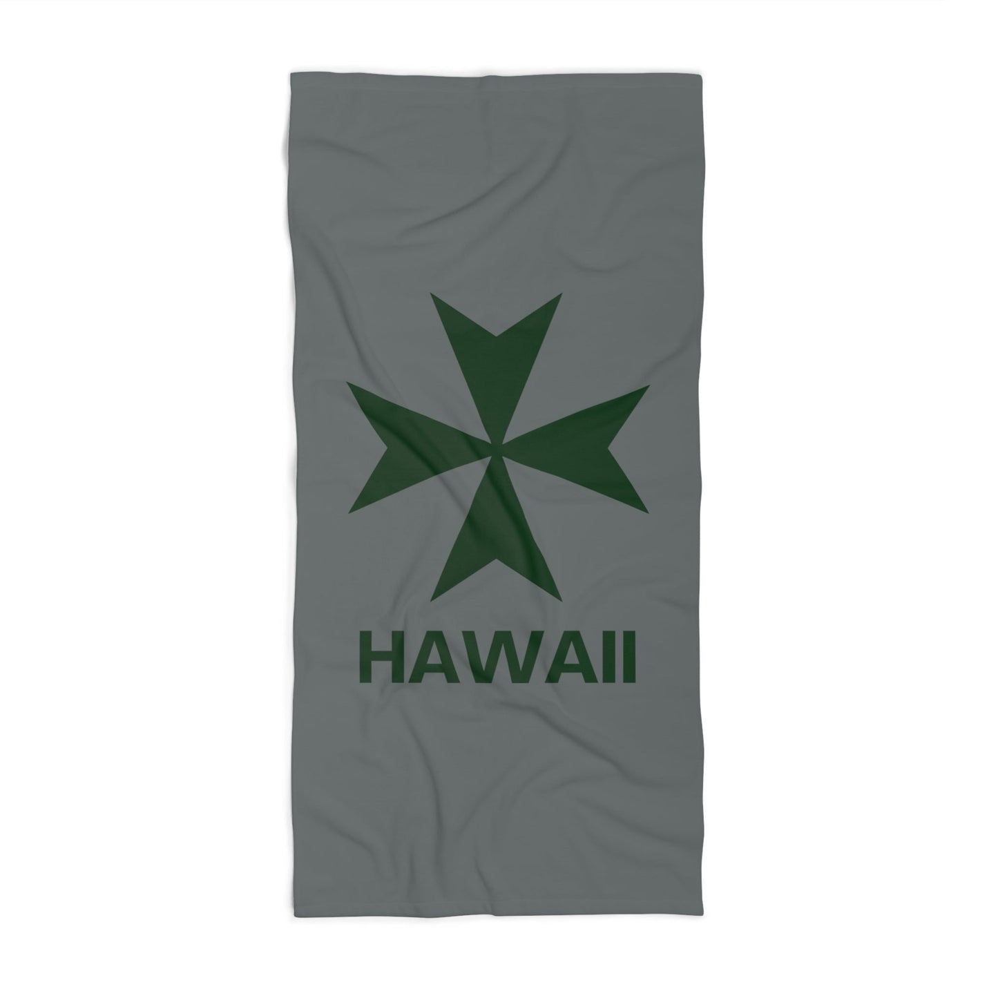 Hawaii cadre of The Military & Hospitaller Beach Towel - Dark Grey - O'ahu Surf Company