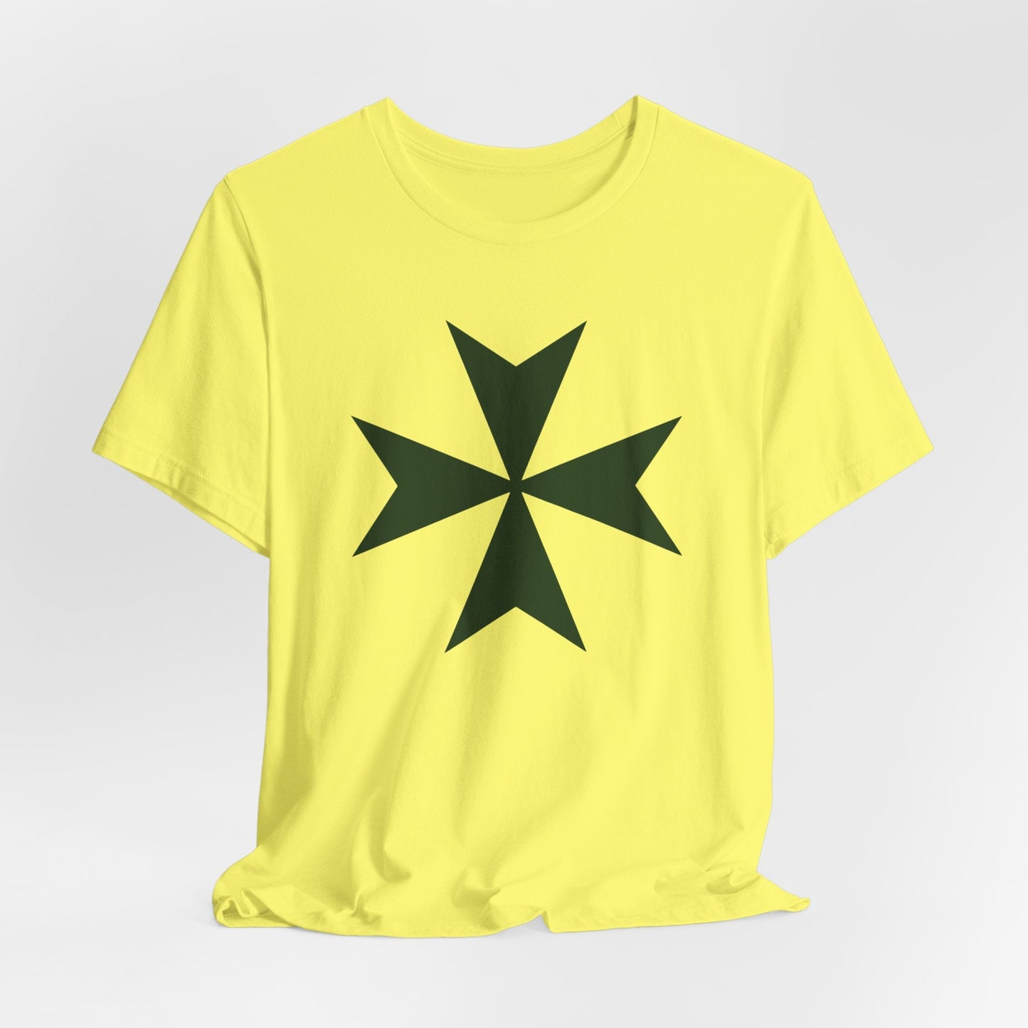 Hawaii cadre of The Military & Hospitaller T-Shirt - Large Green Cross Front and QR Back - O'ahu Surf Company