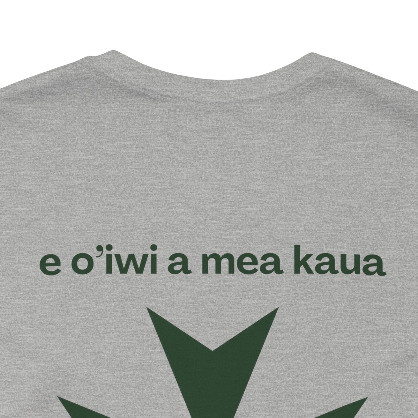 Hawaii cadre of The Military & Hospitaller T-Shirt - QR Front Green Cross Back - O'ahu Surf Company