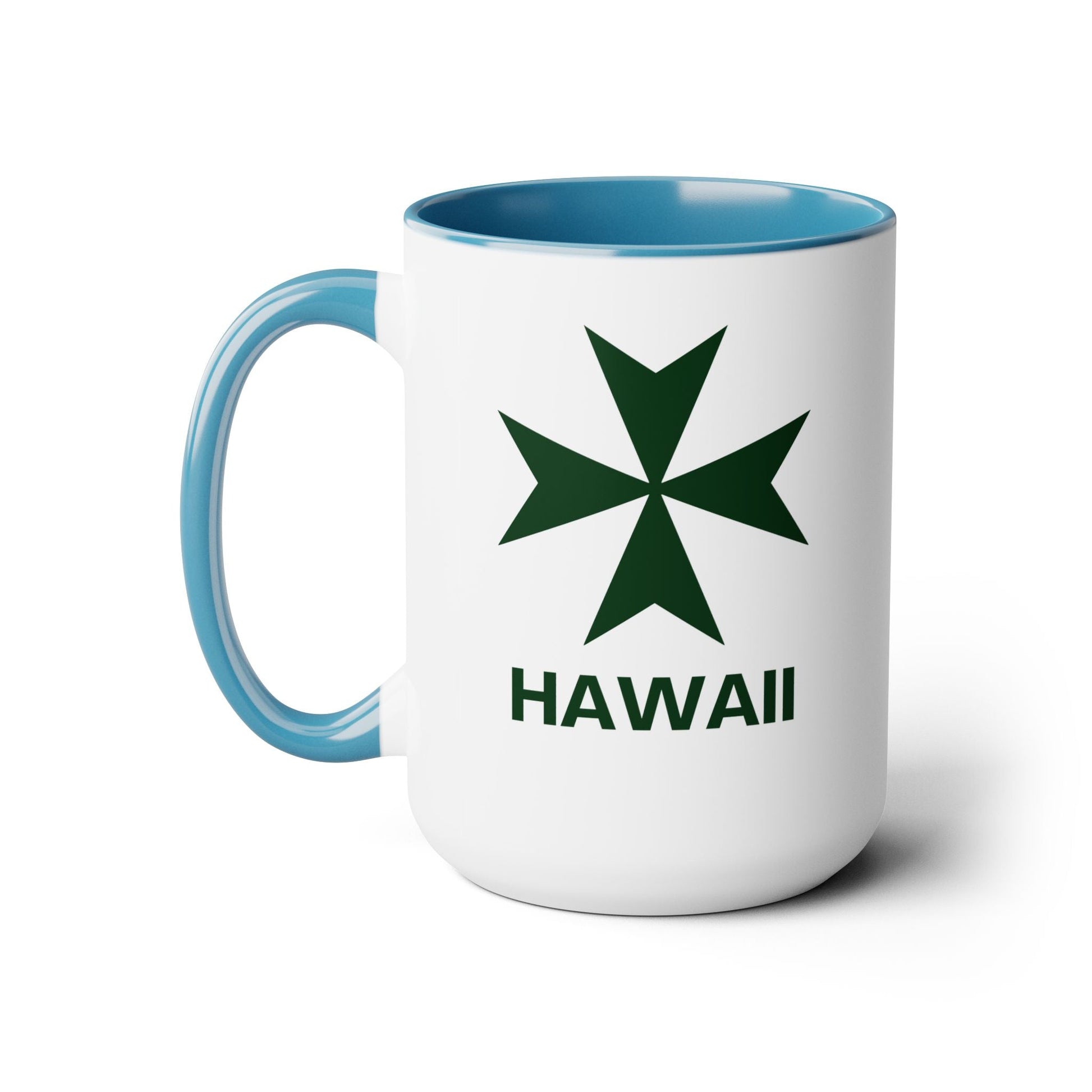 Hawaii cadre of The Military & Hospitaller Two - Tone Coffee Mug - Green Cross - O'ahu Surf Company