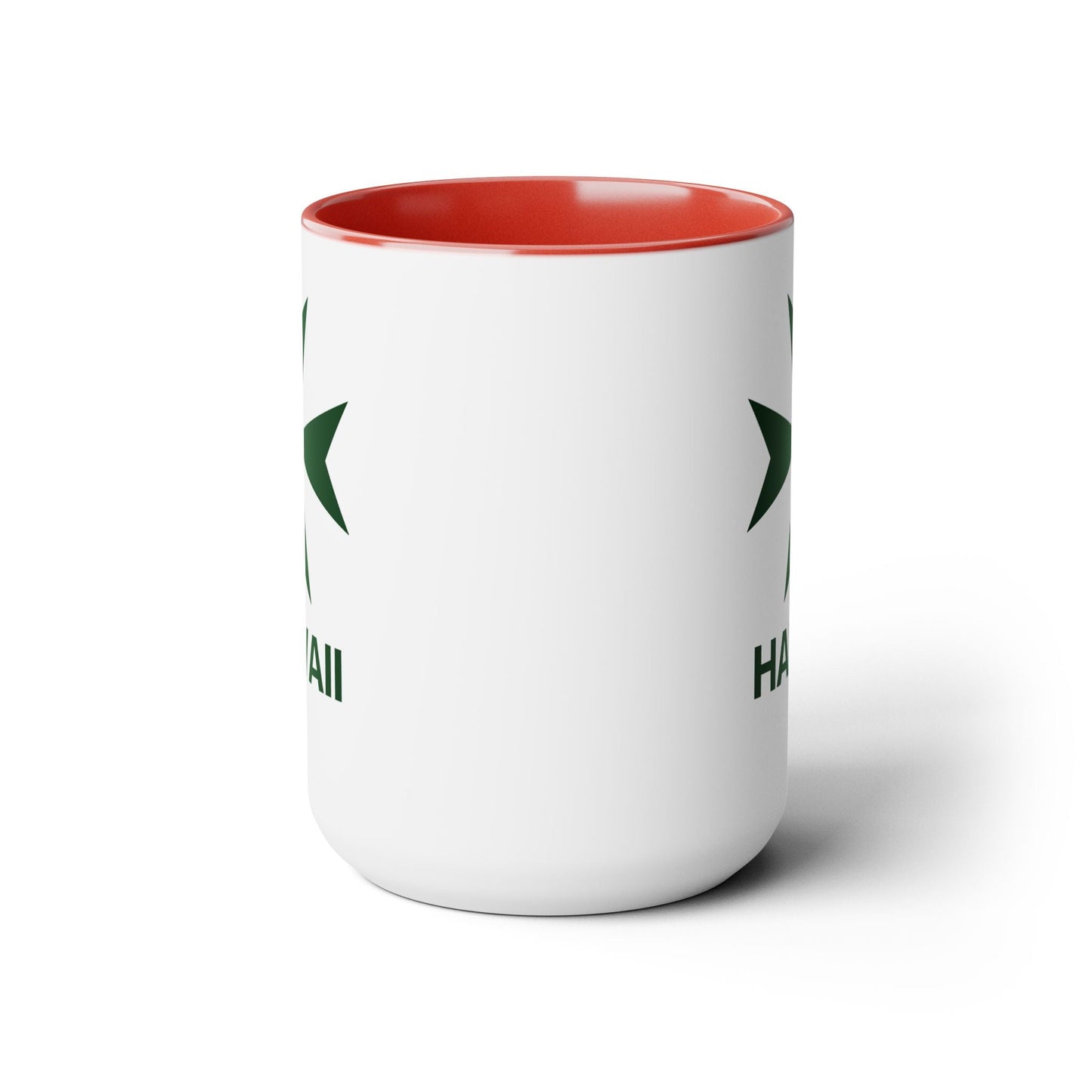 Hawaii cadre of The Military & Hospitaller Two - Tone Coffee Mug - Green Cross - O'ahu Surf Company