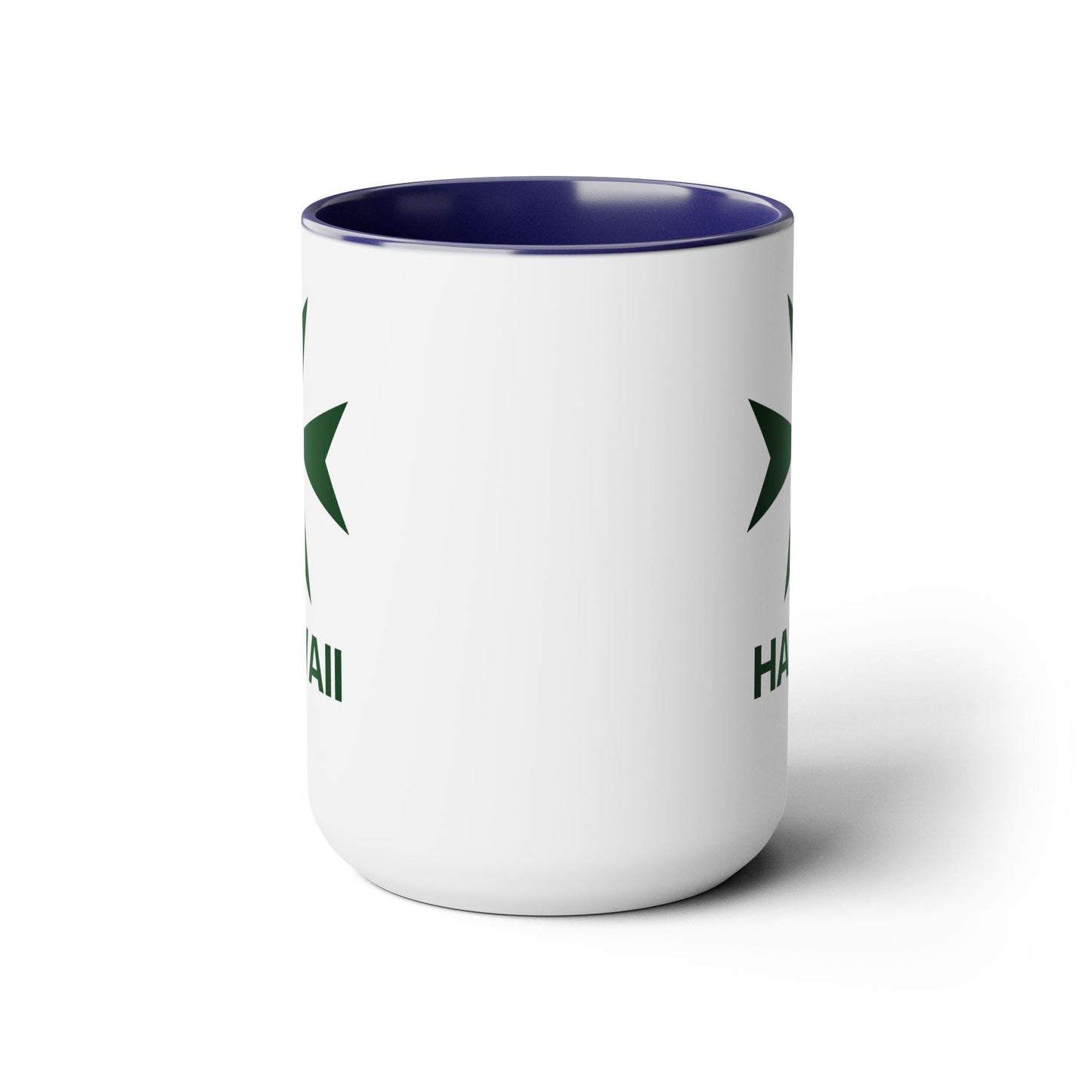 Hawaii cadre of The Military & Hospitaller Two - Tone Coffee Mug - Green Cross - O'ahu Surf Company