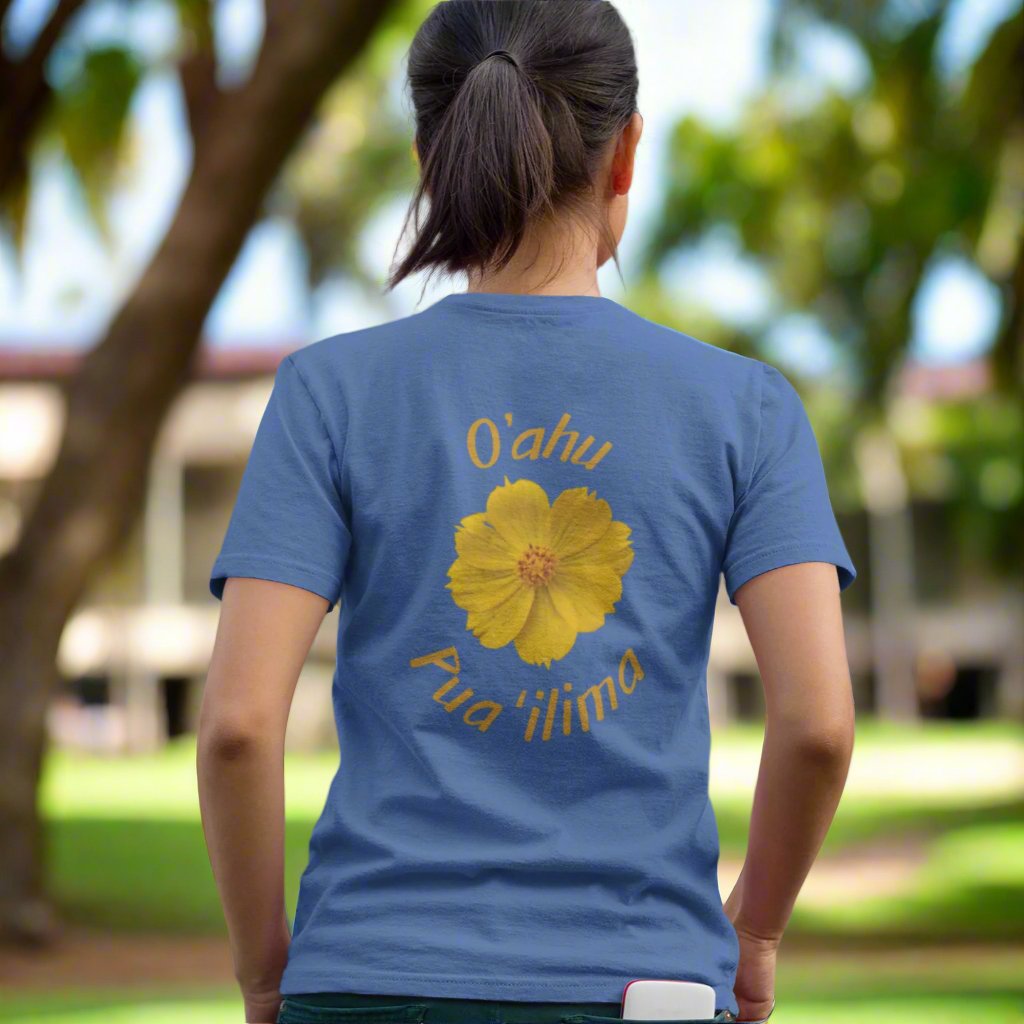 Hawaii Oahu Pua 'ilima Flower T-shirt - O'ahu Surf Company