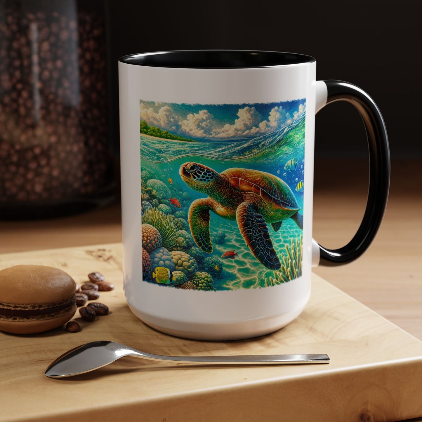 Hawaii Sea Turtle Mug 15oz - O'ahu Surf Company