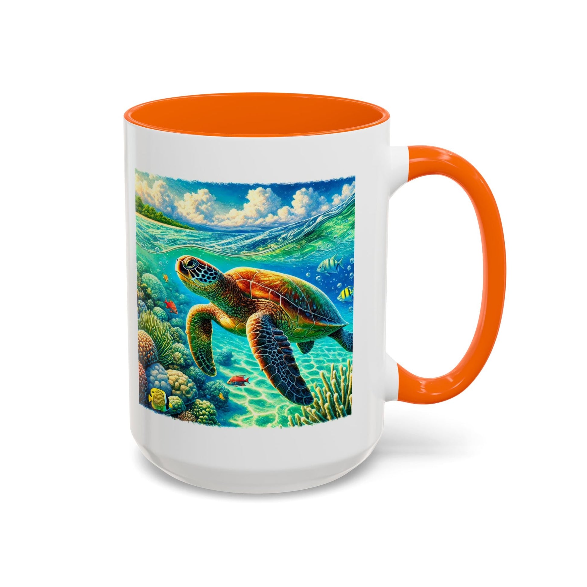 Hawaii Sea Turtle Mug 15oz - O'ahu Surf Company