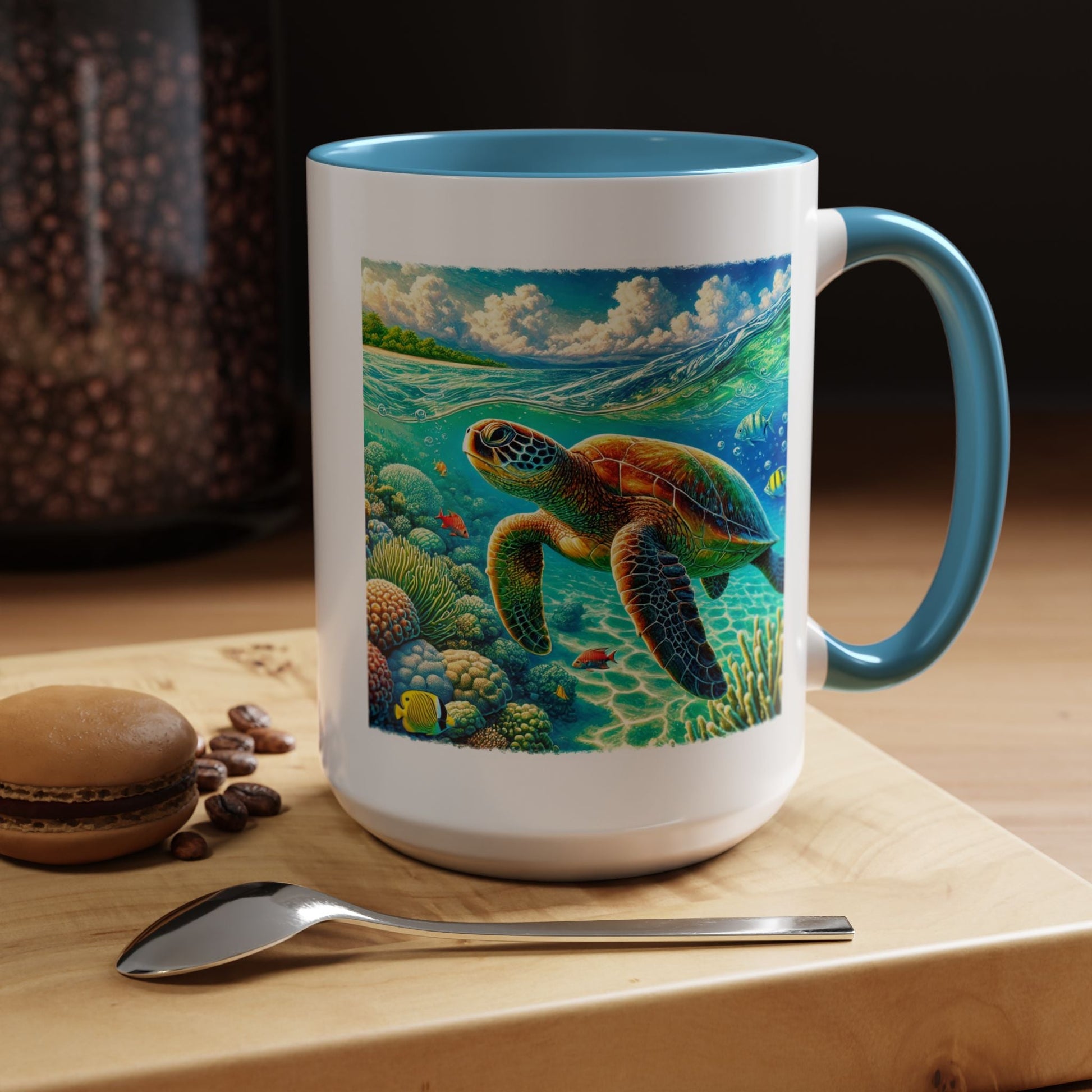 Hawaii Sea Turtle Mug 15oz - O'ahu Surf Company