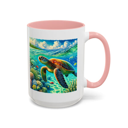 Hawaii Sea Turtle Mug 15oz - O'ahu Surf Company